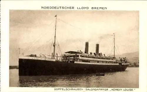 Ak Doppelschrauben Salondampfer Königin Louise, Norddeutscher Lloyd