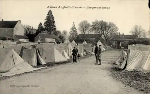 Ak Armée Anglo Indienne, Campement Indien