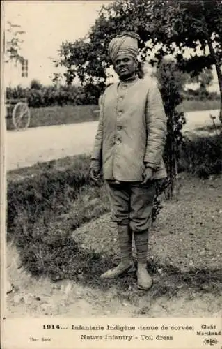 Ak Infanterie Indigene, tenue de corvec, Kolonialkrieger, I WK