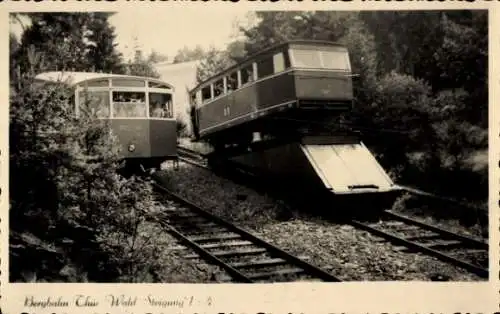 Ak Oberweißbacher Bergbahn, Thüringer Wald, Standseilbahn