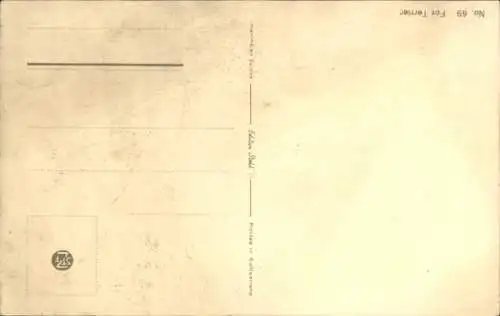 Künstler Ak Fox Terrier, Hundeportrait, Kleiner Welpe