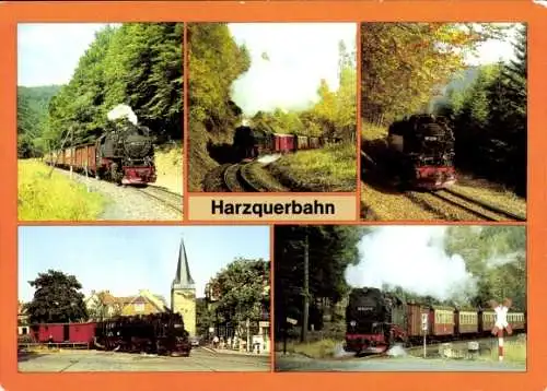 Ak Deutsche Eisenbahn, Dampflok, Harzquerbahn