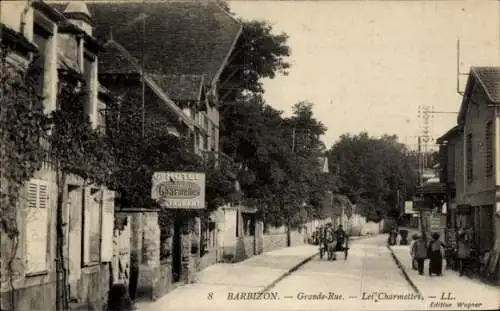 Ak Barbizon Seine et Marne, Grande Rue, Hotel Les Charmettes