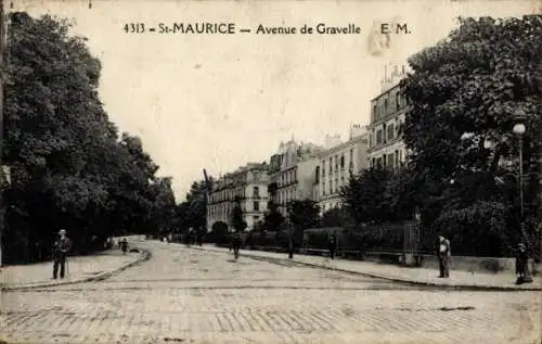 Ak Saint Maurice Val de Marne, Avenue de Gravelle