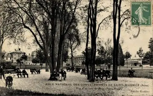 Ak Saint Maurice Val de Marne, Asile National des Convalescents, Park, Palais Royal