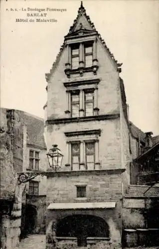 Ak Sarlat la Canéda Dordogne, Hotel de Maleville