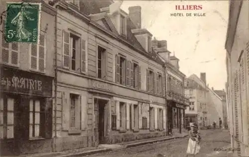 Ak Illiers Eure et Loir, Hotel de Ville