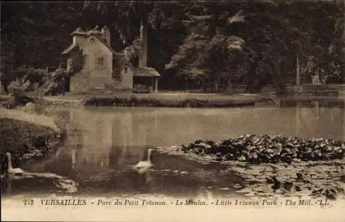 Ak Versailles-Yvelines, Parc du Petit Trianon, Moulin