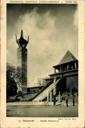 Ak Paris, Weltausstellung 1931, Madagaskar