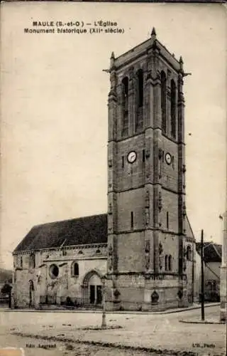 Ak Maule Yvelines, Kirche