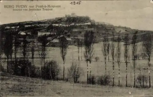 Ak Pont à Mousson Meurthe-et-Moselle, Burg Preny