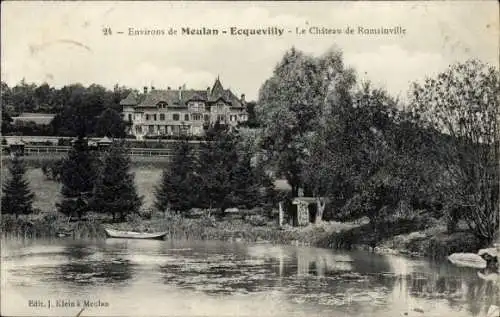 Ak Ecqueville Yvelines, Château de Romainville