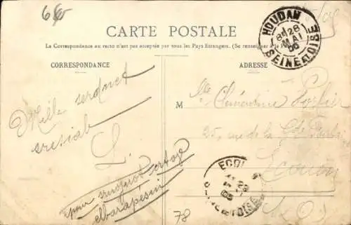 Ak Houdan Yvelines, Vue générale, Côté Sud, Südansicht der Stadt