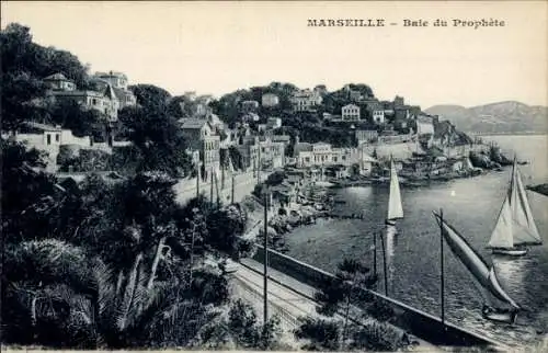 Ak Marseille Bouches du Rhône, Baie du Prophete