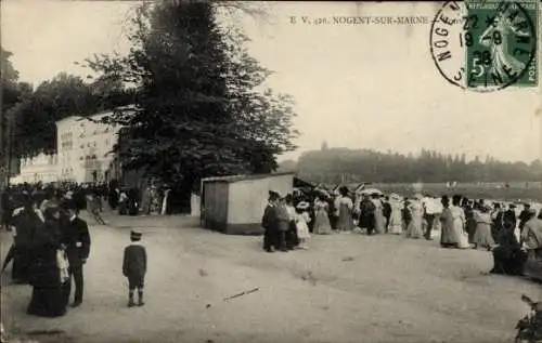 Ak Nogent-sur-Marne Val de Marne, Convert Beach