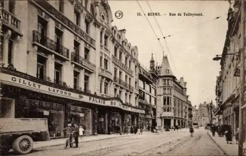 Ak Reims-Marne, Rue du Talleyrand