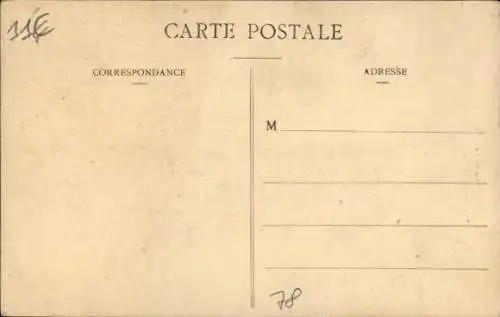 Ak Mantes sur Seine Yvelines, Rue de la Gabelle, Überschwemmung 1910