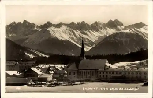 Ak Seefeld in Tirol, Kirche, Kalkkögel