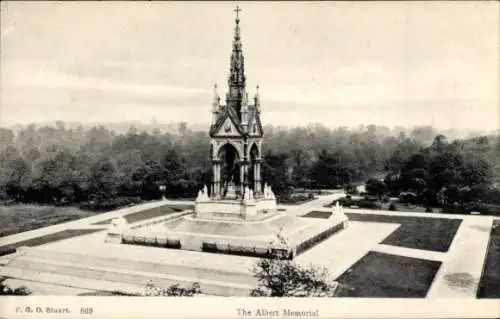 Ak Kensington London England, Albert Memorial