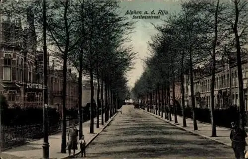 Ak Alphen aan den Rijn Südholland, Stationsstraat