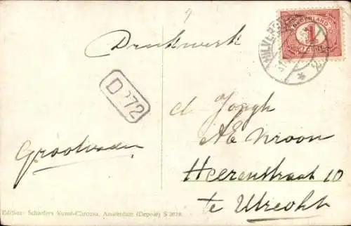 Ak Hilversum Nordholland Niederlande, Kirche, Teilansichten, Straßenpartie