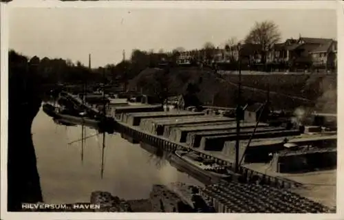 Ak Hilversum Nordholland Niederlande, Hafen