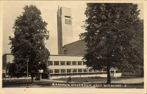 Ak Hilversum Nordholland Niederlande, Rathaus