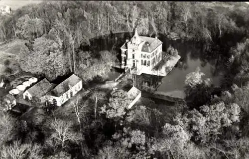 Ak Heukelum Lingewaal Gelderland, Schloss, Luftbild