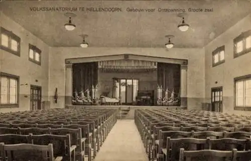 Ak Hellendoorn-Overijssel, Volkssanatorium, Großer Saal