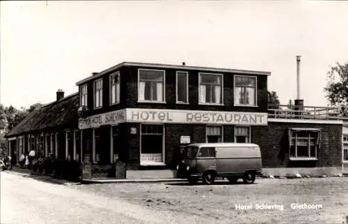 Ak Giethoorn Overijssel Niederlande, Hotel Scheving, Transporter