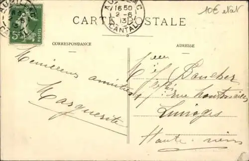 Ak Auvergne, alte Käseherstellung