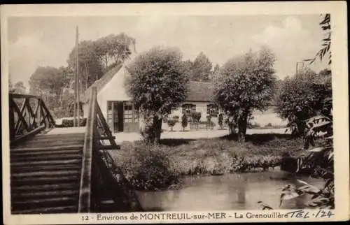 Ak Montreuil sur Mer Pas de Calais, La Grenouillere