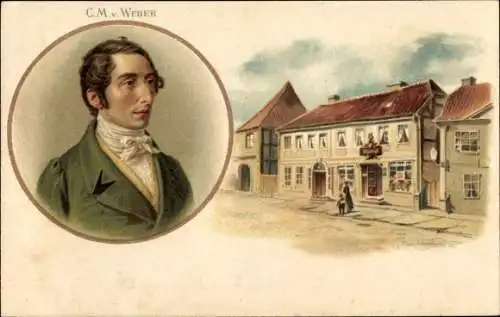 Künstler Litho Carl Maria von Weber, Deutscher Komponist