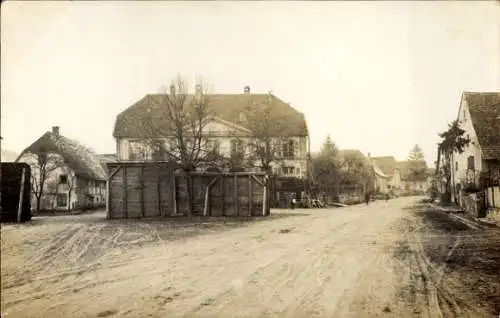 Foto Ak Bernwiller Bernweiler Elsass Haut Rhin, Ortspartie