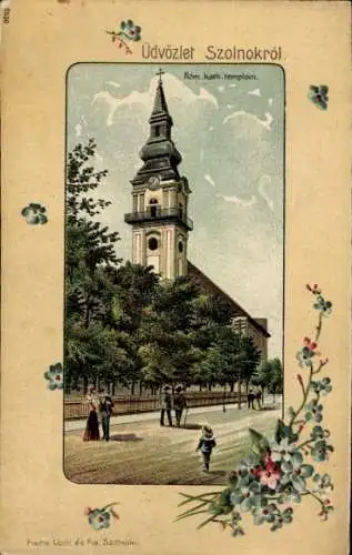 Litho Szolnok Ungarn, röm. katholische Kirche