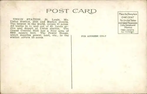 Ak Saint Louis Missouri USA, Union Station