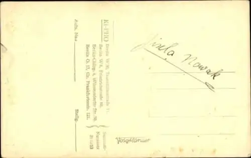 Ak Schauspielerin Gisela Nowak, Portrait, Autogramm