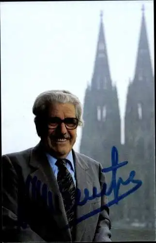 Ak Schauspieler Willy Millowitsch, Portrait, Autogramm