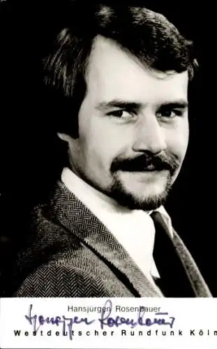 Ak Schauspieler Hansjürgen Rosenbauer, Portrait, Autogramm