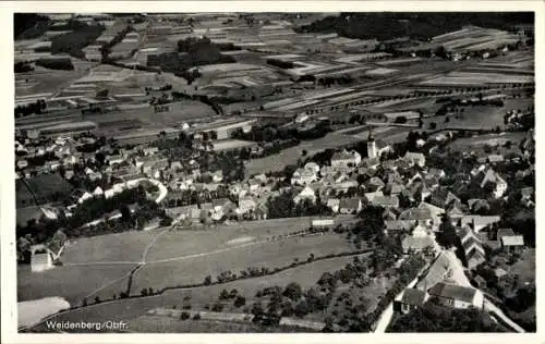 Ak Weidenberg in Oberfranken, Fliegeraufnahme
