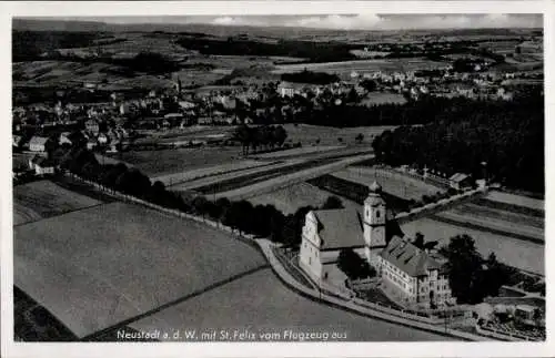 Ak Neustadt an der Waldnaab, Fliegeraufnahme, St. Felix