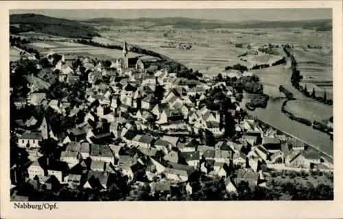 Ak Nabburg in der Oberpfalz, Fliegeraufnahme