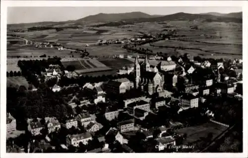 Ak Cham in der Oberpfalz, Fliegeraufnahme