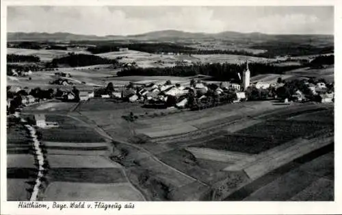 Ak Hutthurm in Ilztal Niederbayern, Fliegeraufnahme