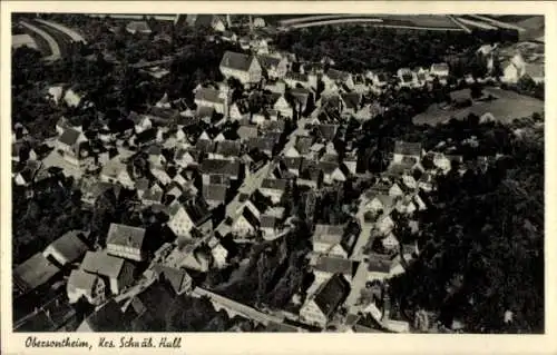 Ak Obersontheim in Baden Württemberg, Panoramablick auf die Stadt