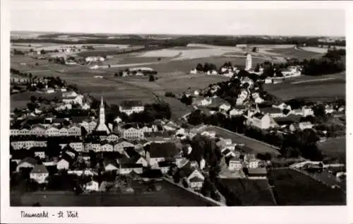 Ak Neumarkt Sankt Veit an der Rott Oberbayern, Fliegeraufnahme