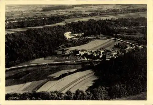 Ak Mistlau Kirchberg an der Jagst, Fliegeraufnahme