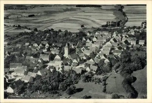 Ak Brettheim Rot am See Württemberg, Fliegeraufnahme