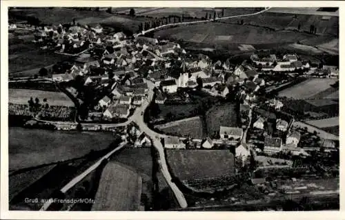 Ak Frensdorf in Oberfranken Bayern, Fliegeraufnahme