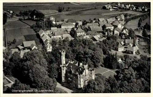 Ak Oberlangenstadt Küps im Frankenwald Bayern, Fliegeraufnahme